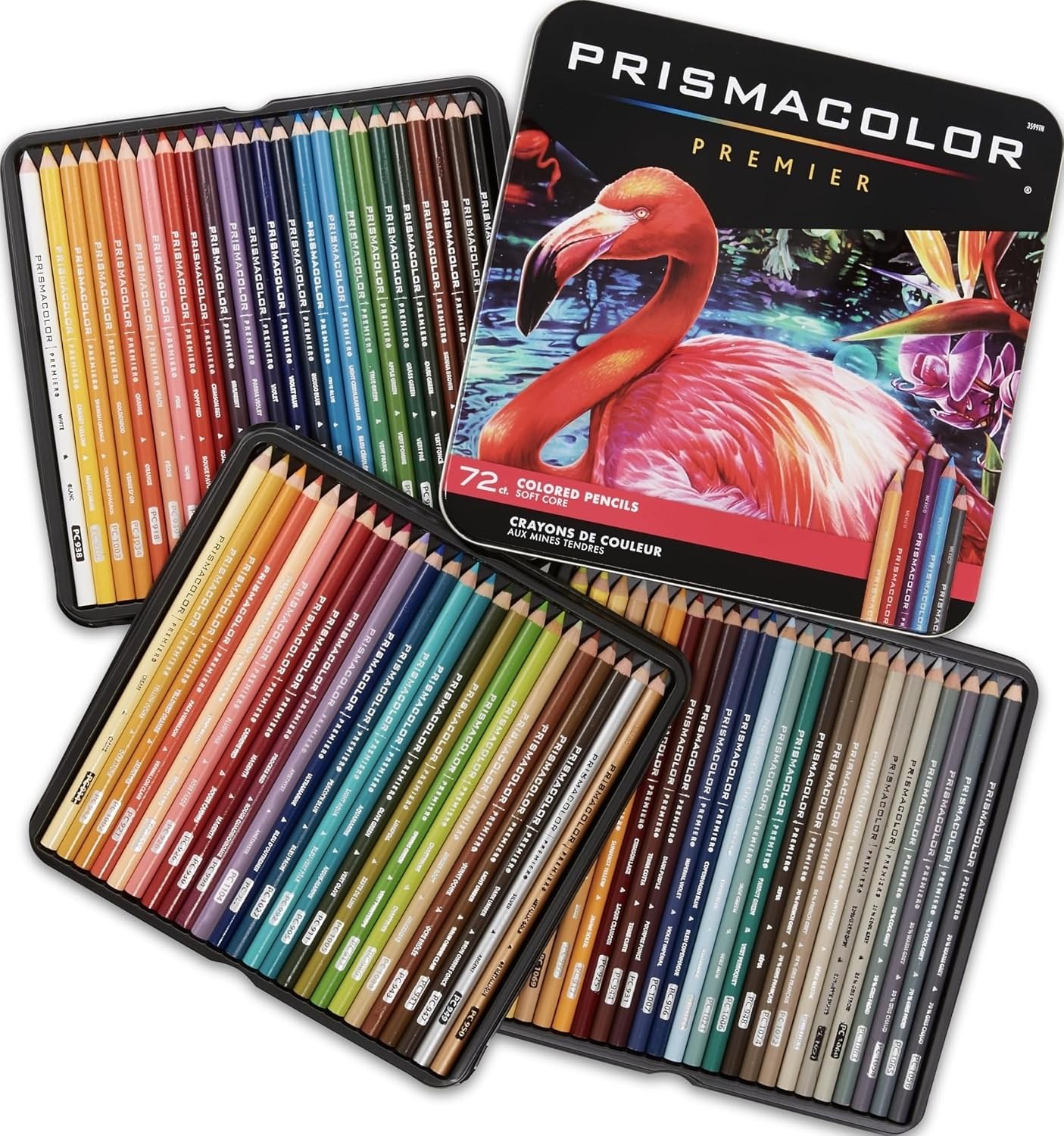 Prismacolor Premier Soft Core Colored Pencils - Assorted Colors, Set of 72
